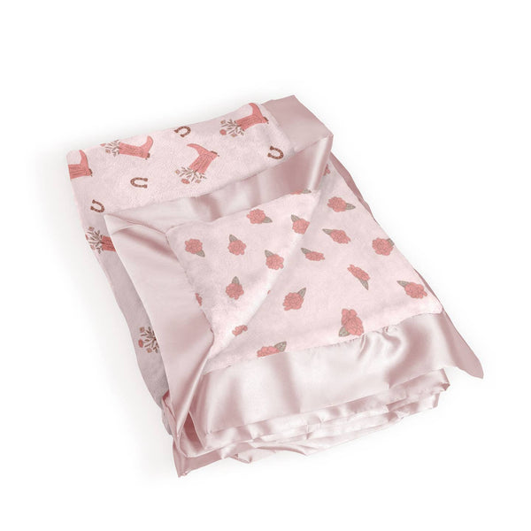 Reversible Baby Blanket - Bloomin' Boot