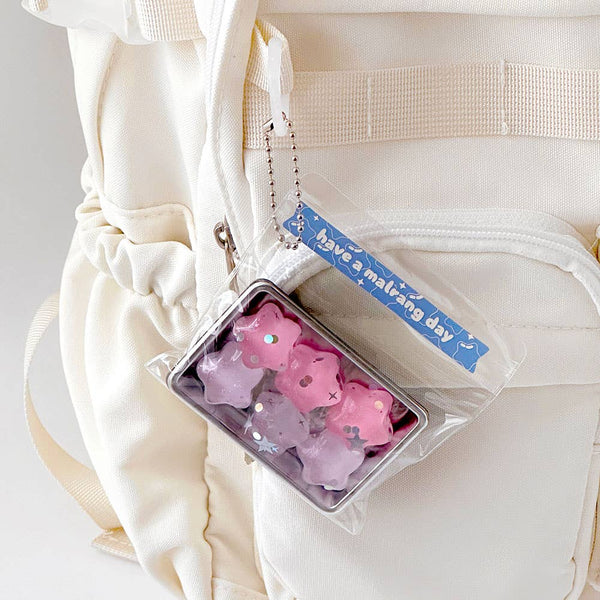 Sparkly Pastel Squishy Jelly Keyring