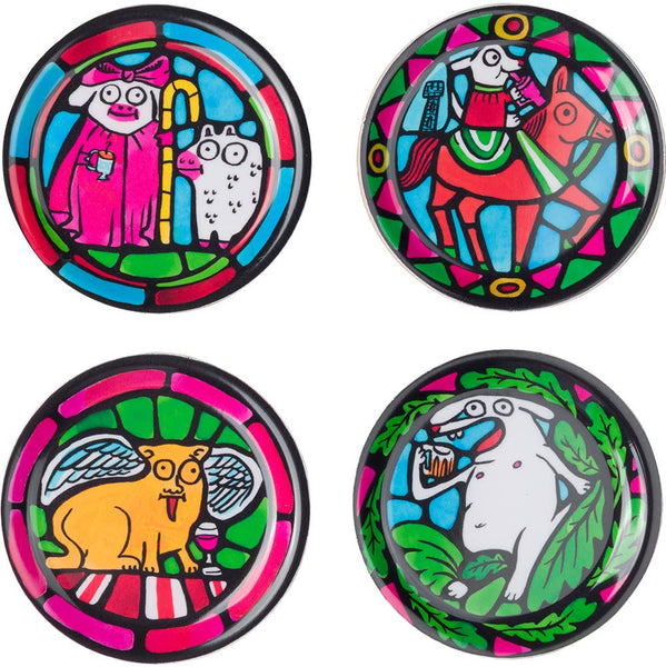 Stained Glass Coaster Set