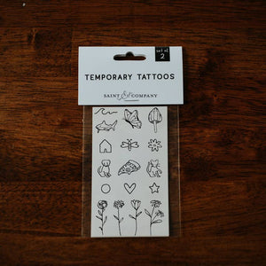 Tiny Tats Temporary Tattoo Sheet