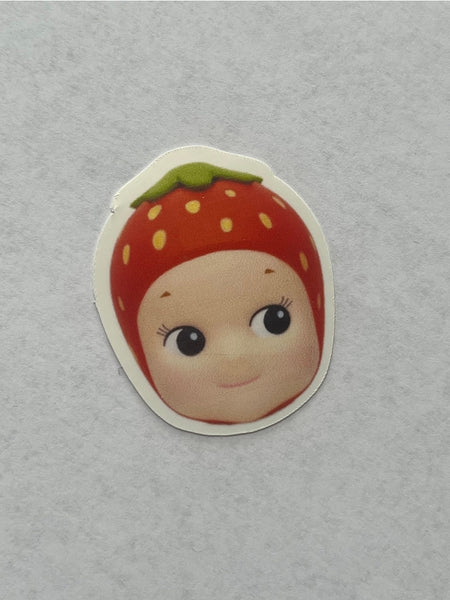 Sonny Angel Strawberry Head Kiss-Cut Sticker