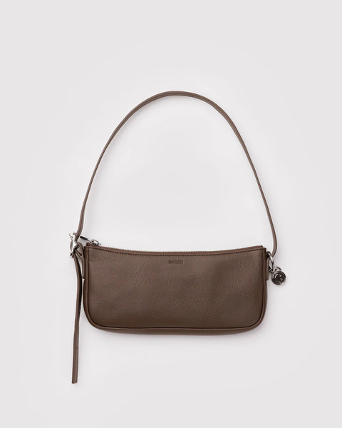 Recycled Leather Pochette - Brown