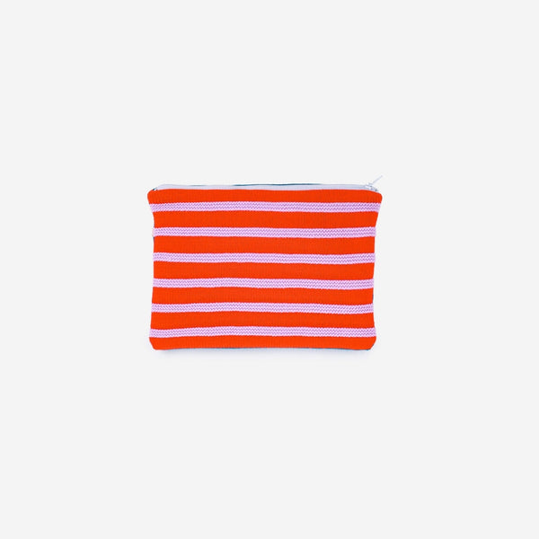 Super Stripe Knit Pouch - Poppy Lilac