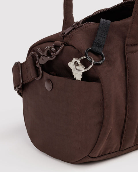 Nylon Duffle Bag - Coffee