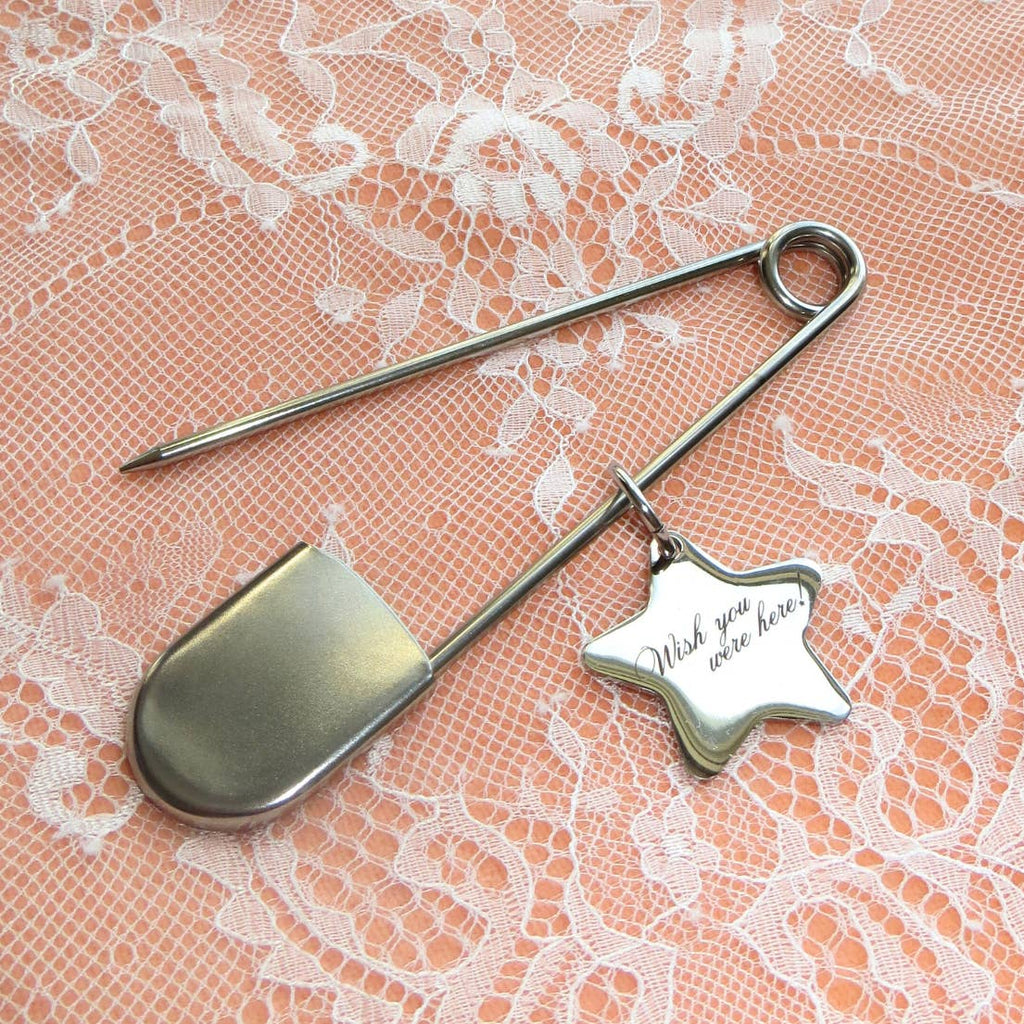Pin Keychain Oversized Safety Pin Keychain – All The Feels
