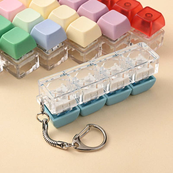 Button Keycaps Keychain
