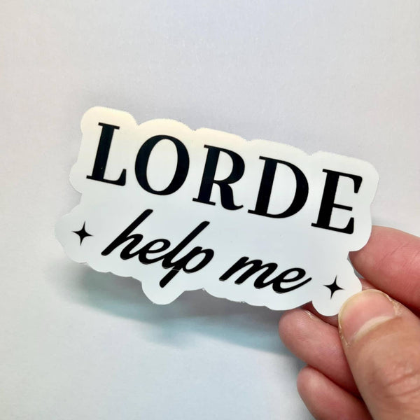 Lorde Help Me Sticker