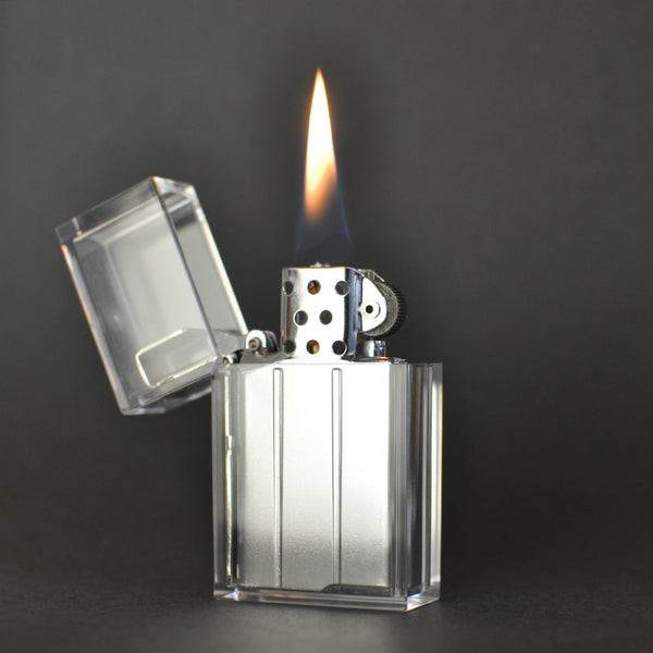 Hard Edge Petrol Lighter in Clear