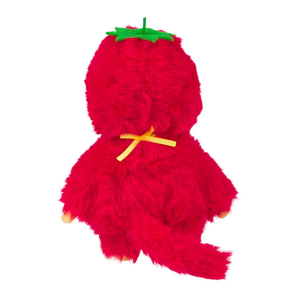 Monchhichi Fruit Color Plush Doll - Strawberry Red