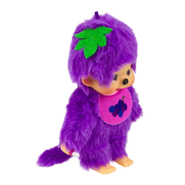 Monchhichi Fruit Color Plush Doll - Grape Purple