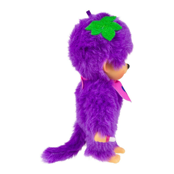 Monchhichi Fruit Color Plush Doll - Grape Purple