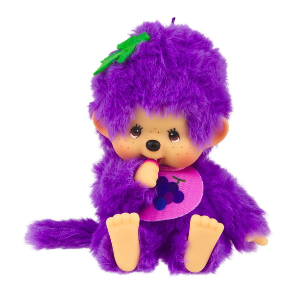 Monchhichi Fruit Color Plush Doll - Grape Purple