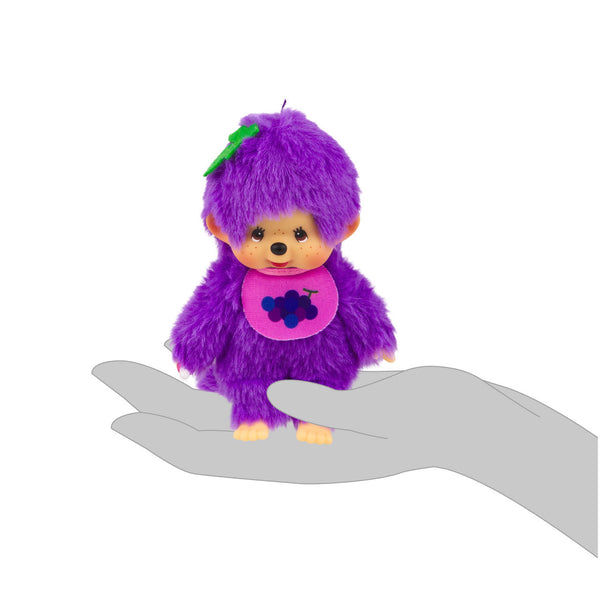 Monchhichi Fruit Color Plush Doll - Grape Purple