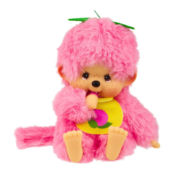 Monchhichi Fruit Color Plush Doll - Peach Pink