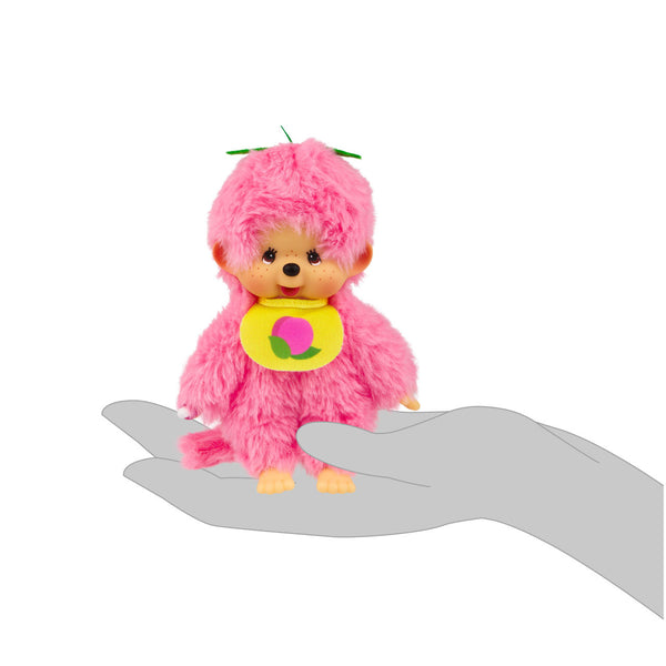 Monchhichi Fruit Color Plush Doll - Peach Pink