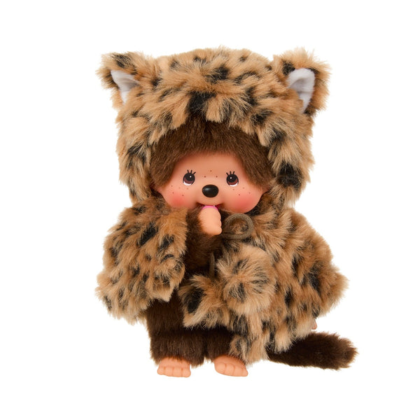 Monchhichi Girl Leopard Hood Plush