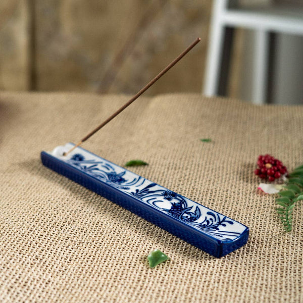 Handpainted Ceramic Incense Holder - Koi Fish