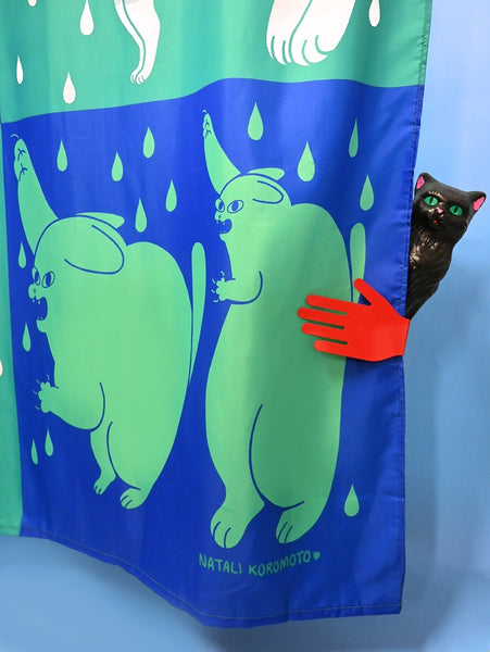 "Dry Cats" Shower Curtain
