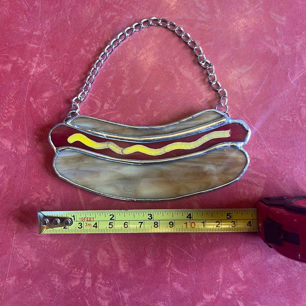 Hot Dog Stained Glass
