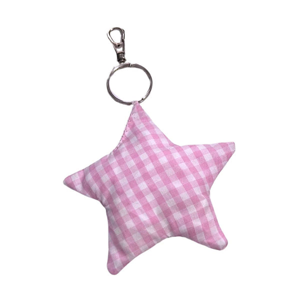 Pepto Pink Star Bag Charm
