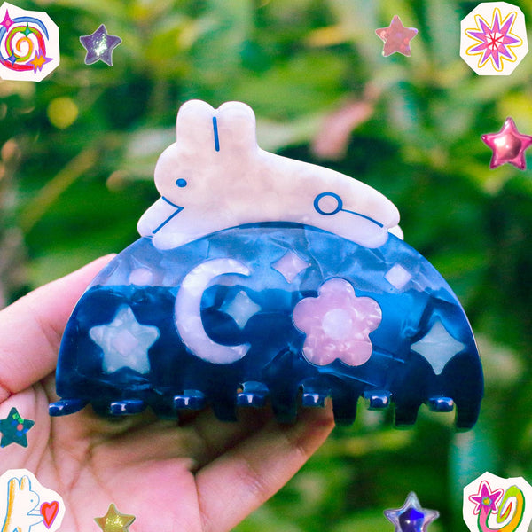 'Night Rabbit' Hair Claw