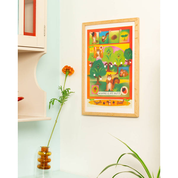 The Little Gardener Risograph Print