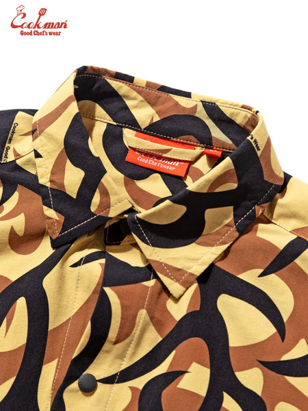 Cookman Work Shirts Long Sleeve - Tribal Camo: Beige