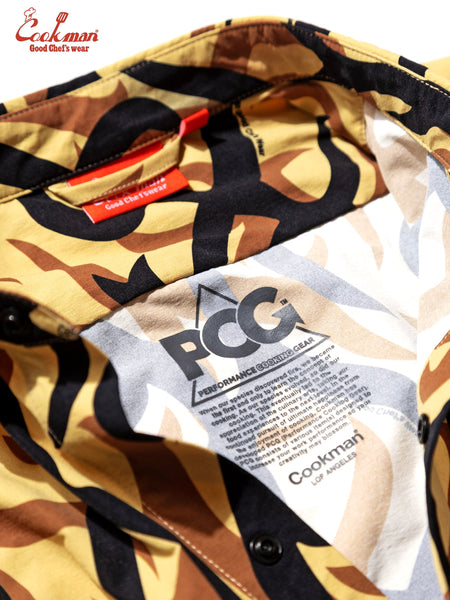 Cookman Work Shirts Long Sleeve - Tribal Camo: Beige