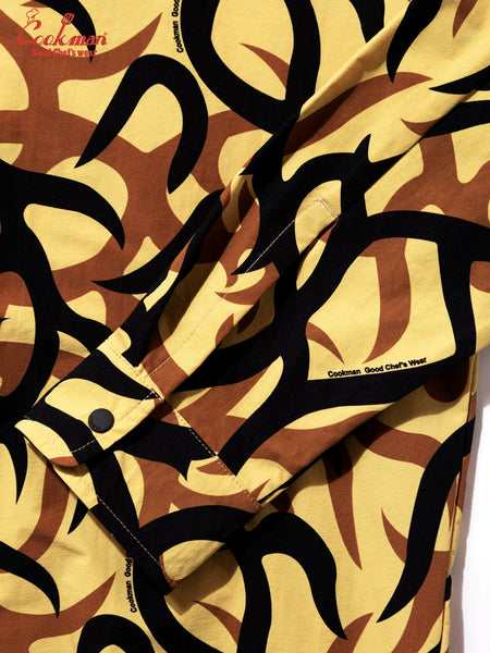 Cookman Work Shirts Long Sleeve - Tribal Camo: Beige