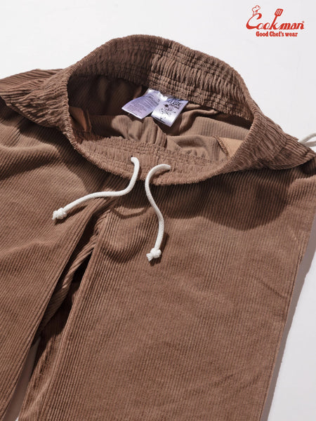 Cookman Chef Pants Corduroy Semiwide - Cocoa