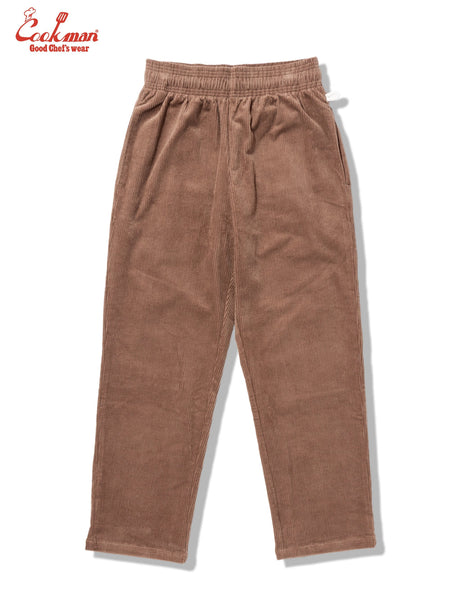 Cookman Chef Pants Corduroy Semiwide - Cocoa