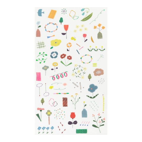 Scandinavian Flowers Sticker Sheet