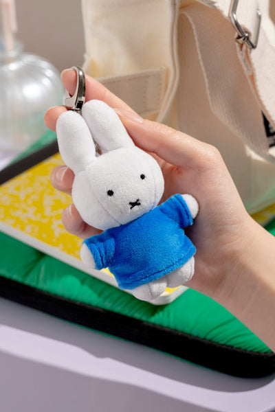 Miffy in Blue Plush Keychain