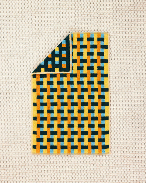 Weave Pattern Towel - Hand Towel in Yellow Weave