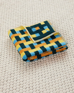 Weave Pattern Towel - Hand Towel in Yellow Weave