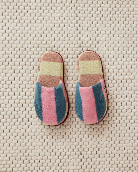 Terry Stripe Slippers - Martine