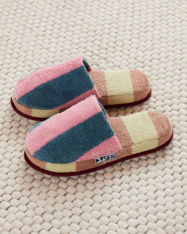 Terry Stripe Slippers - Martine