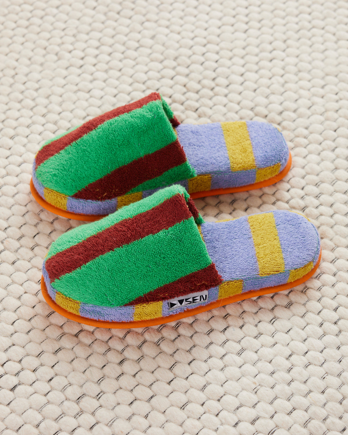 Terry Stripe Slippers - Nicolas