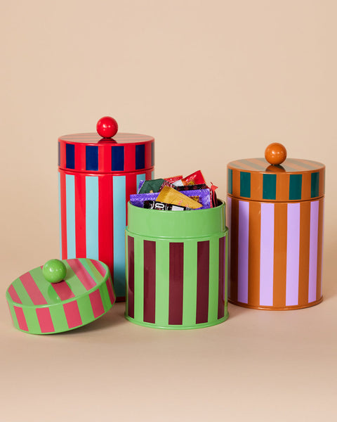 Stripe Canister - Medium