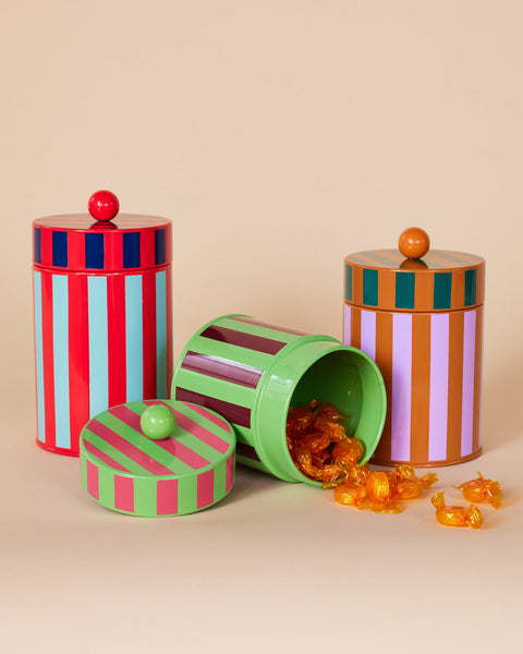 Stripe Canister - Medium