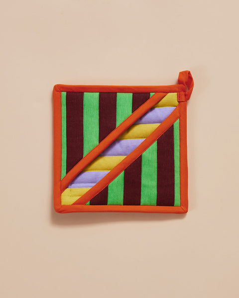 Pocket Pot Holders - Jalapeno Stripe