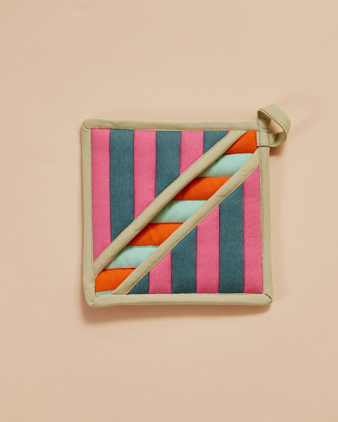 Pocket Pot Holders - Ginger Stripe