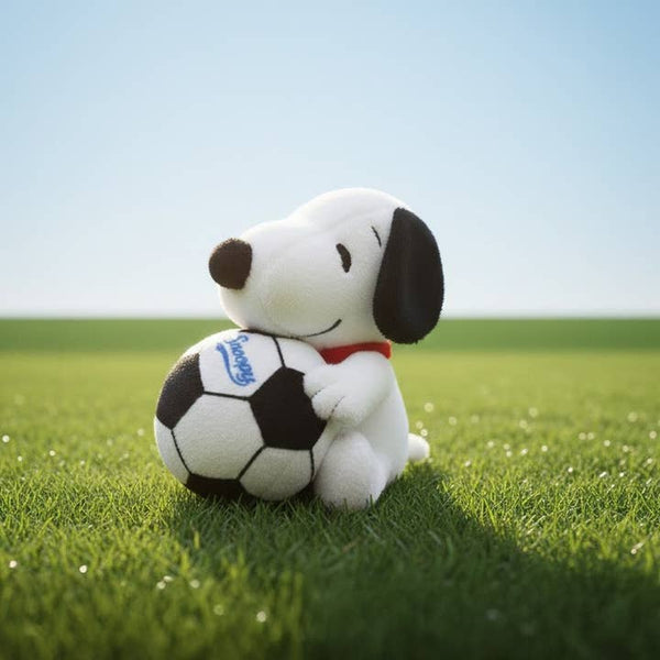Snoopy Soccer Ball Plush Keychain