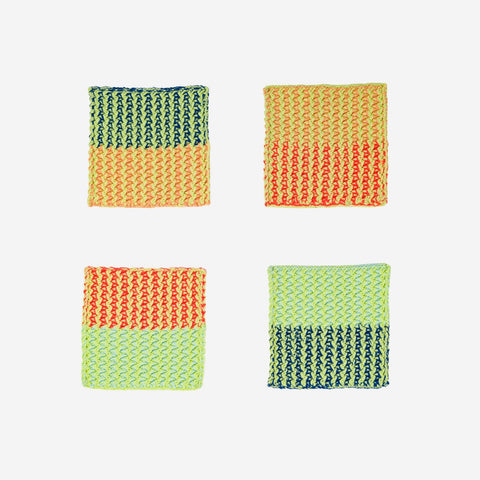 Squiggle Coaster Set - Lime