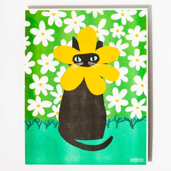 Rarest Bloom Risograph Print