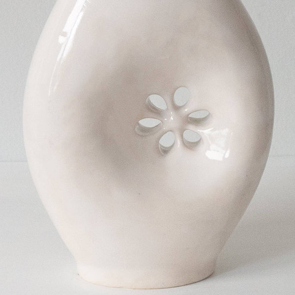Daisy Vase - White