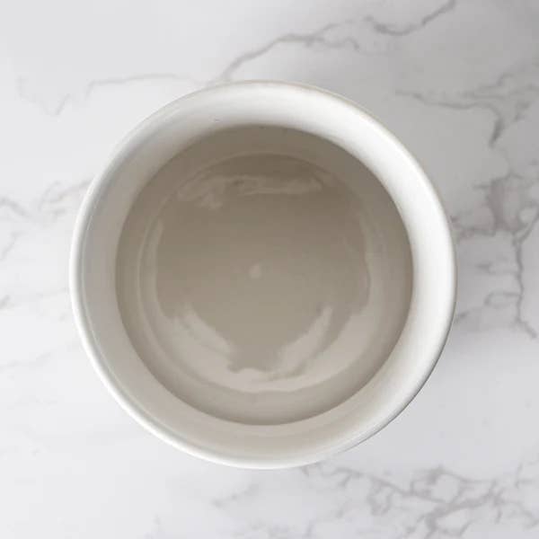 Neko Cat White Glazed Tea Cup