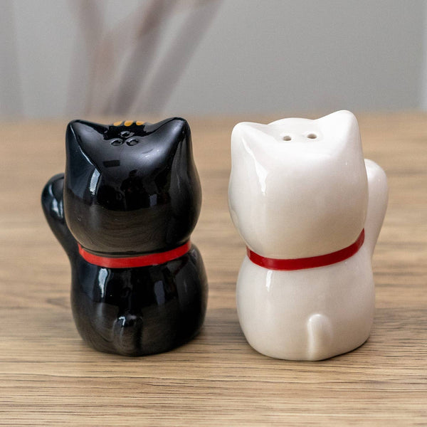 Lucky Cat Salt and Pepper Shaker Set