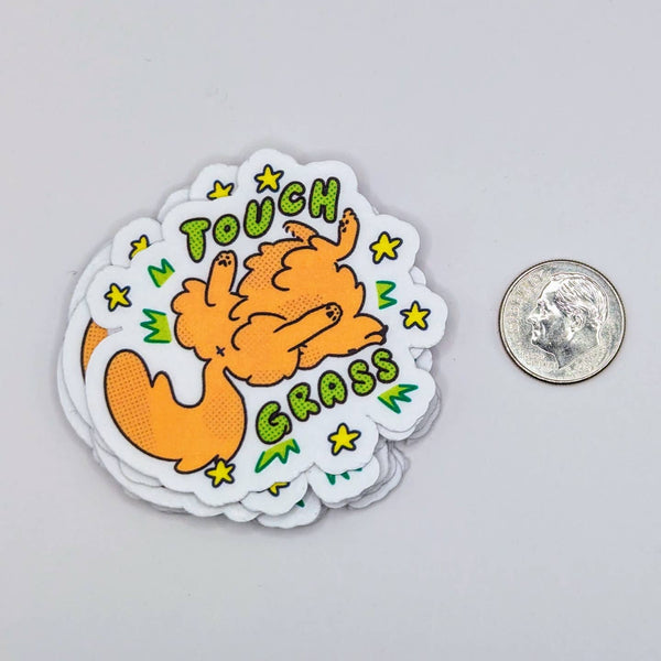 "Touch Grass" Dog Sticker