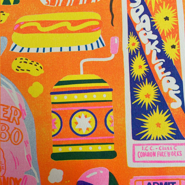 Funfair Riso Print